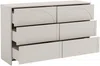 Vente-unique - NALYRA Kommode Holz, Platte Beige - B 40 cm x H 85 cm x L 138 cm Bild 4