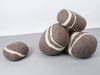 myfelt Hocker Pouf Alwin Kieselstein Filz Braun (XL) A-KS-015-XL Bild 2