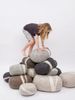 myfelt Hocker Pouf Alwin Kieselstein Filz Braun (XL) A-KS-015-XL Bild 5