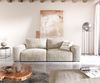 Big-Sofa Lanzo 230x95 cm Cord Beige mit Hocker Bild 2