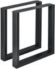 Esstischgestell Makers 2er-Set 60x72 cm Stahl Schwarz [en. casa] Bild 2
