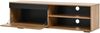 TV-Schrank-Set 140x35x39 cm, 3-teilig (TV-Board, Wandschrank 52x28x77 cm, Wandregal 78,5x13,5x8 cm) Eiche/Schwarz Bild 5