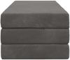 vidaXL Klappsofa Bett 120 x 67 x 45 cm Dunkelgrau 900216 Bild 4