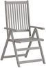 vidaXL Verstellbare Gartenstühle 3 Stk. mit Auflagen Massivholz Akazie 3064729 Bild 3