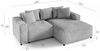 Ecksofa Designersofa Sofa MEGAN XS in Stoff Salvador Dunkelblau Ottomane Links Bild 2
