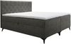 AX LIVING Boxspringbett 140x200 Palmeria Graphit Stauraum und Topper Bild 2