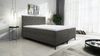 AX LIVING Boxspringbett 140x200 Palmeria Graphit Stauraum und Topper Bild 3