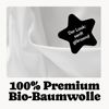 Seralino Seitenschläferkissenbezug Mako Satin Kissenbezug (100% Bio Baumwolle) weich, hautfreundlich, (2 Stück), Fairtrade/ GOTS zertifizierte uni Kissenhülle mit Reißverschluss Bild 3