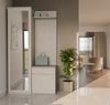 Selsey 'Duvio' Flurgarderobe mit Schrank und Spiegel, Greige, 100 cm Bild 2