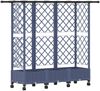 vidaXL Hochbeet mit Rankgitter und Dach Grau 164 x 40 x 127 cm PP 3423122 Bild 2