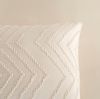 Pure Microfaser Bettwäsche 155 X 220 cm + 1- 80 X 80 cm Zigzag luxury zizag piping/ embroidery weiß Bild 2