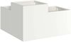 vidaXL Gartenblumentopf Weiß 80 x 80 x 48 cm Stahl 865842 Bild 5
