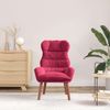 vidaXL Sessel Weinrot 69 x 74 x 93 cm Samt 42001892 Bild 3
