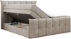 Boxspringbett KING DE LUX - 7-Zonen Matratze - PREMIUM-11-KING - 120x200cm - Beige Stoff - H4 Bild 4