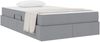 vidaXL Aufbewahrungsbett mit Matratze Hellgrau 120 x 190 cm Polyester 3399646 Bild 3