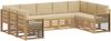 vidaXL Outdoor-Sofagarnitur 9 pcs Weiß und Beige 304 x 187,5 x 73 cm 3392518 Bild 2