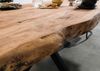 Baumtisch Sheesham 180x90x77 natur sandgestrahlt / Kreuzgestell anthrazit matt FREEFORM 5 Bild 5