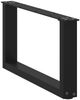 vidaXL Couchtischbeine U-Form 2 Stk. Schwarz 60x(30-31) cm Stahl 4013140 Bild 4