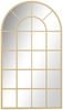 HOMCOM Wandspiegel mit Metallrahmen Hängespiegel Wohnzimmerspiegel (Flurspiegel, 1-St, Fensterspiegel), für Wohnzimmer, Esszimmer, Schlafzimmer, Gold Bild 2