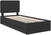 vidaXL Bettrahmen mit Schubladen Schwarz 90 x 190 cm Ingenieurs Holz 3412638 Bild 4