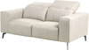 Sofa 2-Sitzer OMMEL Stoff Hellbeige Bild 5