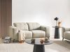 Sofa 2-Sitzer OMMEL Stoff Hellbeige Bild 3