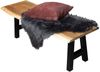 Sitzbank Baumkante 220 cm natur massiv Akazie A-Gestell schwarz 92369104 Bild 4