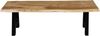 Sitzbank Baumkante 220 cm natur massiv Akazie A-Gestell schwarz 92369104 Bild 2