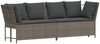 vidaXL Gartensofa mit Kissen Grau Poly Rattan 4104124 Bild 2