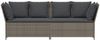 vidaXL Gartensofa mit Kissen Grau Poly Rattan 4104124 Bild 4