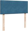 vidaXL Boxspringbett mit Matratze Blau 120x190 cm Samt 3287684 Bild 4