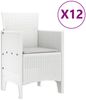 vidaXL Garten Essgruppe 13 pcs Weiß und Hellgrau Poly-Rattan und Stahl 3378624 Bild 5