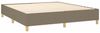 vidaXL Boxspringbett mit Matratze Taupe 160x200 cm Stoff 3132005 Bild 4