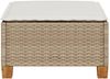 vidaXL Gartenhocker mit Kissen Beige 63,5x56x32 cm Poly Rattan 365913 Bild 4