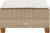 vidaXL Gartenhocker mit Kissen Beige 63,5x56x32 cm Poly Rattan 365913 Bild 5