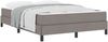 vidaXL Boxspringbett mit Matratze Taupe 140 x 190 cm Stoff 3398490 Bild 2