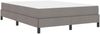 vidaXL Boxspringbett mit Matratze Taupe 140 x 190 cm Stoff 3398490 Bild 4