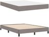 vidaXL Boxspringbett mit Matratze Taupe 140 x 190 cm Stoff 3398490 Bild 5