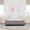 vidaXL Boxspringbett mit Matratze Taupe 140 x 190 cm Stoff 3398490 Bild 3
