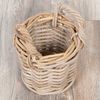 2er Set Rattankorb BAKUL rund Grey ca. 20cm Aufbewahrungskorb Dekokorb Korb Bild 4