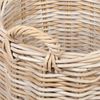 2er Set Rattankorb BAKUL rund Grey ca. 20cm Aufbewahrungskorb Dekokorb Korb Bild 5