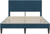 vidaXL Bettrahmen mit Kopfteil Blau 160 x 200 cm Samt 42027678 Bild 4