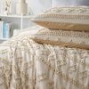 wohnTRAUM24 Bettwäsche Bettwäsche Getuftet 135x200,200x200cm,Stickerei Shabby Chic Bettbezug, Boho-Stickerei Bettwäsche-set mit Reißverschluss,Kissenbezug 80x80cm Bild 3