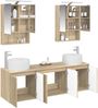 vidaXL Badezimmerschrank-Set 5 pcs Sonoma-Eiche Holzwerkstoff 3406521 Bild 3