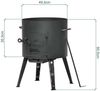 Feuerofen Utschak Ø49 cm Kochset mit 22 L Kazan Uchag 2 mm Stahl Учак Казан Учаг Grillfächer Schaumkelle Suppenkelle Utschag Kasan Feldküche Außenküche Eintopfofen Gulaschkanone Bild 2