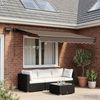 vidaXL Manueller Markisenrahmen mit LEDs Taupe 3,5 x 2 m 3425729 Bild 3