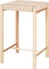 Barhocker >Abano< in Natur, Massivholz - 42x66,5x42cm (BxHxT) Bild 3