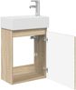 vidaXL Badezimmer Waschtischunterschrank mit Wasserhahn Sonoma-Eiche 889473 Bild 4