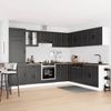 vidaXL 14-tlg. Küchenschrank-Set Porto Schwarz Holzwerkstoff 3314992 Bild 3