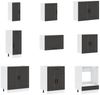 vidaXL 14-tlg. Küchenschrank-Set Porto Schwarz Holzwerkstoff 3314992 Bild 4